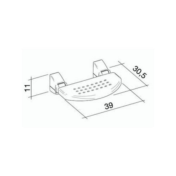 Sedile Ribaltabile Da Muro Bianco PR WSS PP BX Acquista Su Hidrobrico