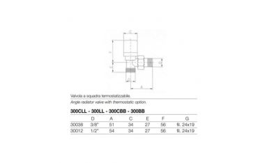 Kit Valvola e Detentore da 1/2 Arteclima Cromato - 30012CLL + 11012CLS