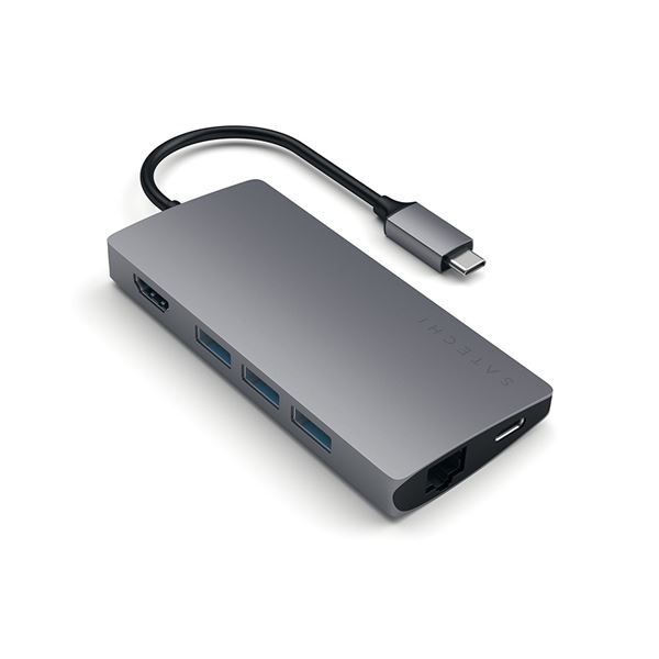 Adattatore Usb-c Multi-porta 4k Ethernet V2 Space Gray - Satechi - STC.ST-TCMA2M