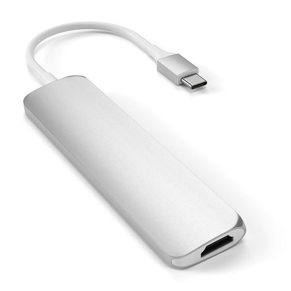 Adattatore Usb-c Slim Multimedia V2 Silver - Satechi - STC.ST-SCMA2S