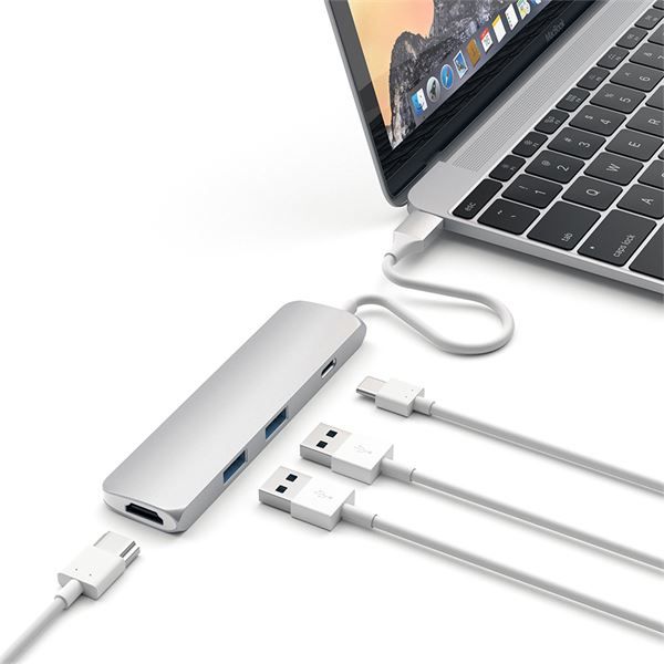 Adattatore Usb-c Slim Multi-porta Silver - Satechi - STC.ST-CMAS