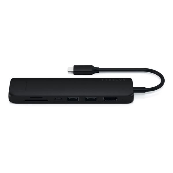 Hub Slim Usb-c Multiporta Con Adattatore Ethernet - Black - Satechi - STC.ST-UCSMA3K