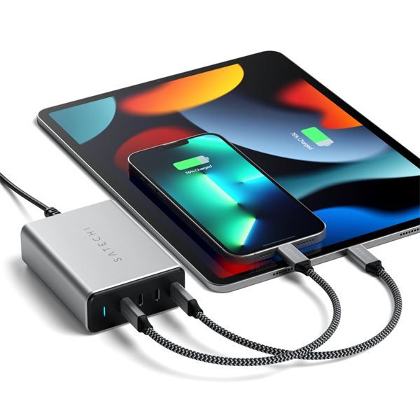 Caricatore Gan Usb-c 165w 4 Porte - Space Gray - Satechi - STC.ST-UC165GM-EU