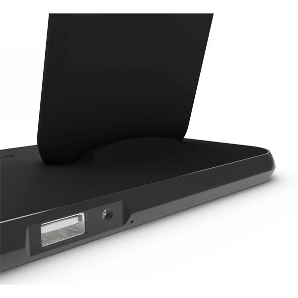 Supporto Ricarica Wireless Qi + Lightning Dock + Watch - Alluminio Nero - Zens - ZNS.ZEDC07B/00