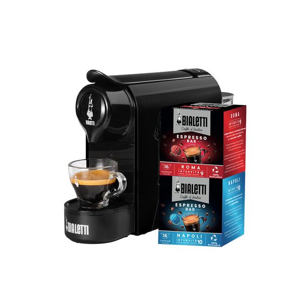 Macchina Da Caffè Espresso Bialetti Gioia Nero Con 2 Box Di Capsule ...