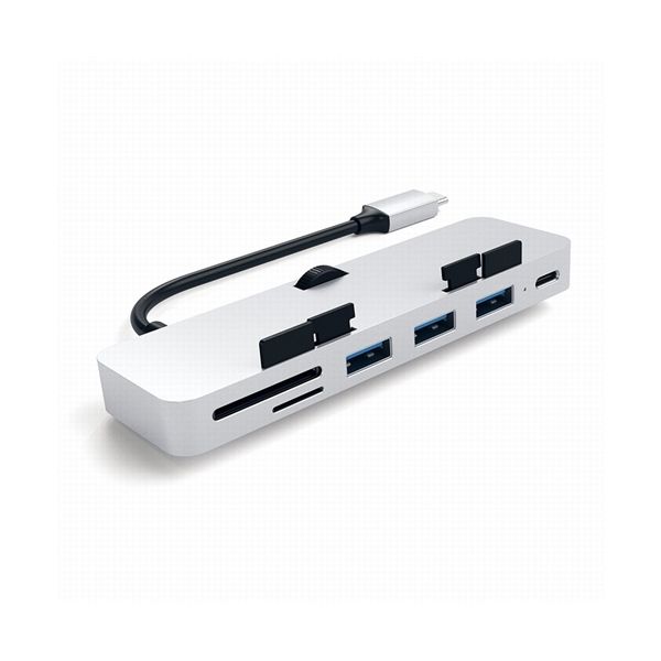 Pro Hub Usb-c Alluminio Con Aggancio Per Imac E Imac Pro Silver - Satechi - STC.ST-TCIMHS