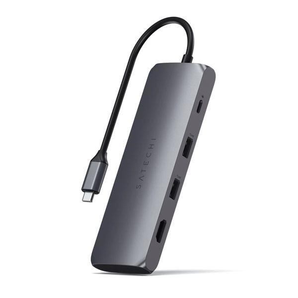 Hub Usb-c Hybrid Multiport Adapter Con Ssd - Space Gray - Satechi - STC.ST-UCHSEM