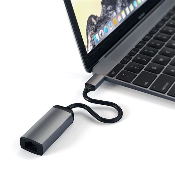 Adattatore Usb-c A Ethernet Space Gray - Satechi - STC.ST-TCENM