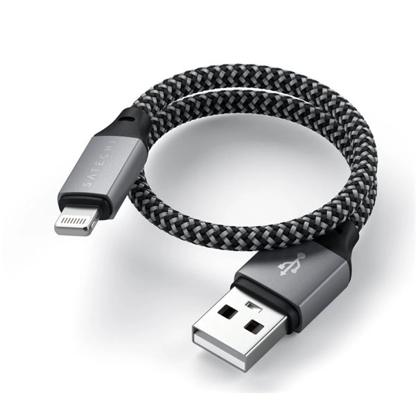 Cavo Usb-a Lightning 25cm - Space Gray - Satechi - STC.ST-TAL10M