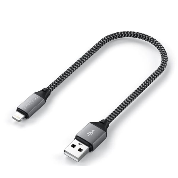 Cavo Usb-a Lightning 25cm - Space Gray - Satechi - STC.ST-TAL10M