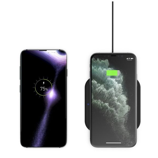 Zens Tappetino ricarica wireless doppio Ultrasottile Nero