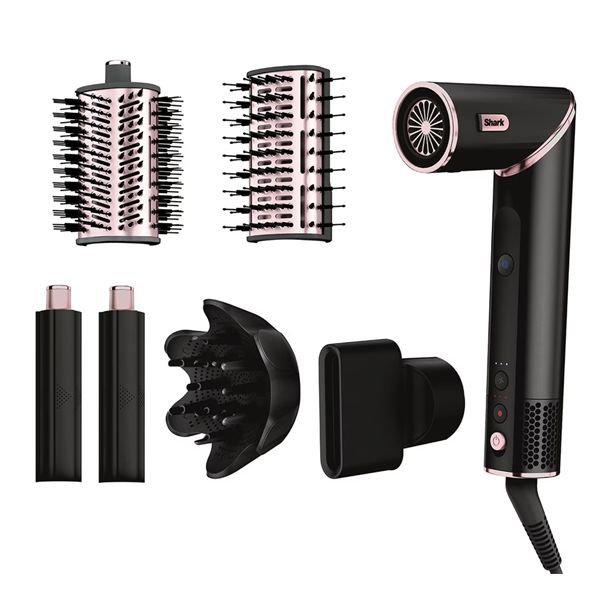 Styler Asciugacapelli Shark Flexstyle Comp Set Nero E Oro Rosa Hd440eu - Shark - SHR.HD440EU