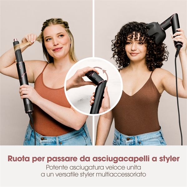 Styler E Asciugacapelli Shark Flexstyle - Nero E Oro Rosa Hd424eu -, acquista  su Hidrobrico