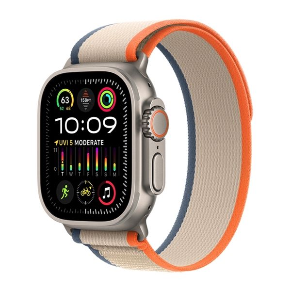 Watch Ultra 2 Gps + Cellular 49mm Titanio - Cinturino Trail Loop
Arancione/beige M/l - Apple - APP.MRF23TY/A