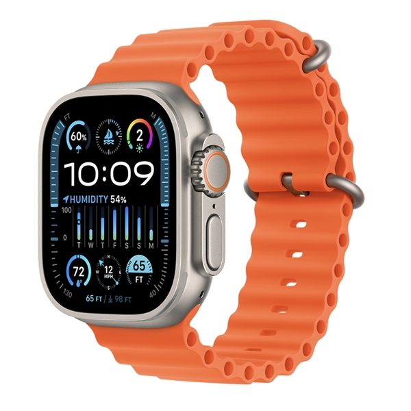 Watch Ultra 2 Gps + Cellular 49mm Titanio - Cinturino Ocean Arancione - Apple - APP.MREH3TY/A