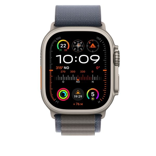 Cinturino Alpine Loop Blu 49mm - M - Apple - APP.MT5L3ZM/A