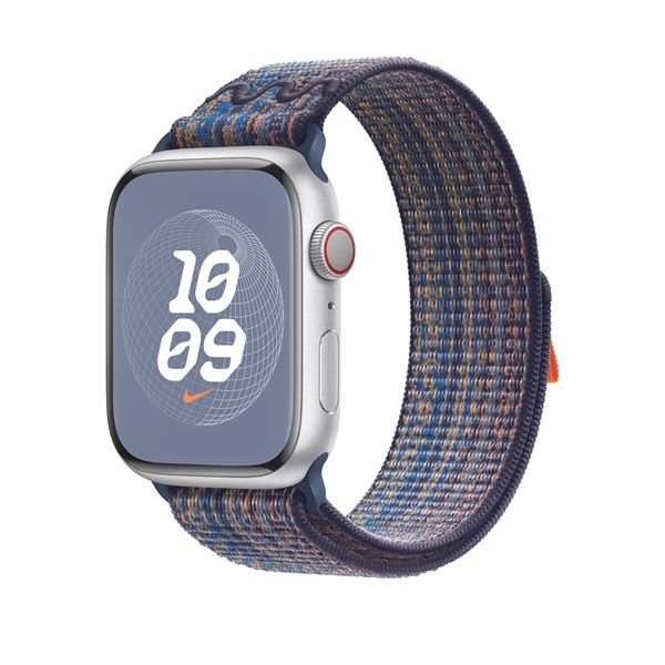 Cinturino Nike Sport Loop Game Royal/arancione 45mm - Apple - APP.MTL53ZM/A