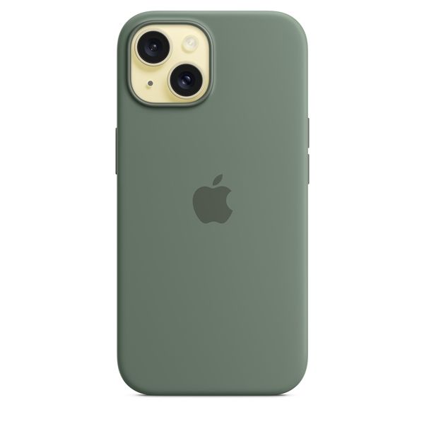 Custodia Apple Magsafe In Silicone Per Iphone 15 - Cipresso - Apple - APP.MT0X3ZM/A