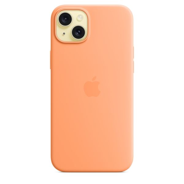 Custodia Apple Magsafe In Silicone Per Iphone 15 Plus - Aranciata - Apple - APP.MT173ZM/A