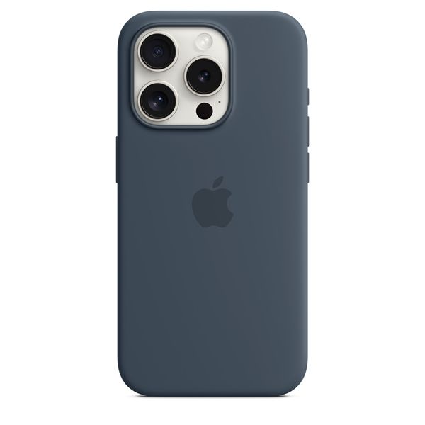Custodia Apple Magsafe In Silicone Per Iphone 15 Pro - Blu Tempesta - Apple - APP.MT1D3ZM/A