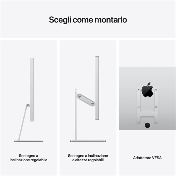 Apple Studio Display - Vetro Standard Inclinazione E Altezza Regolabili - Apple - APP.MK0Q3T/A