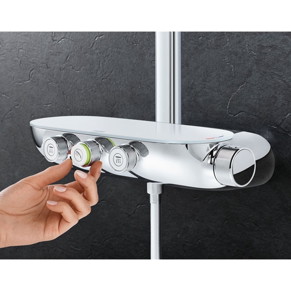 Colonna Doccia Con Miscelatore Termostatico Grohe.Colonna Doccia Grohe 26250000 Rainshower System Smartcontrol 360 Duo