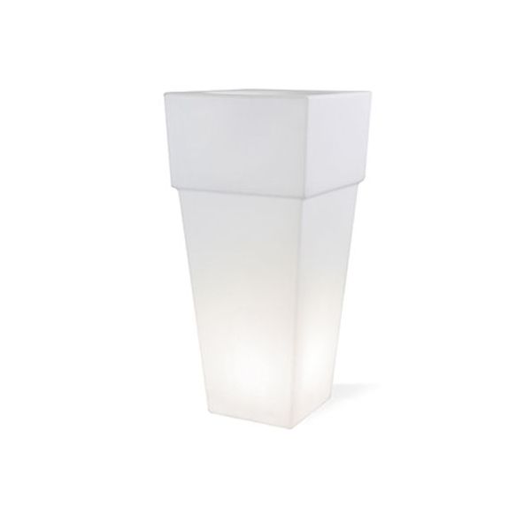 Vaso Quadrato Grande E27 Sovil Lounge Bianco - 692/02