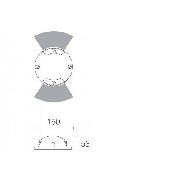 Calpestabile Piccola 2 Vie 4w Led 4000k Sovil Upper Grafite - 99210/16