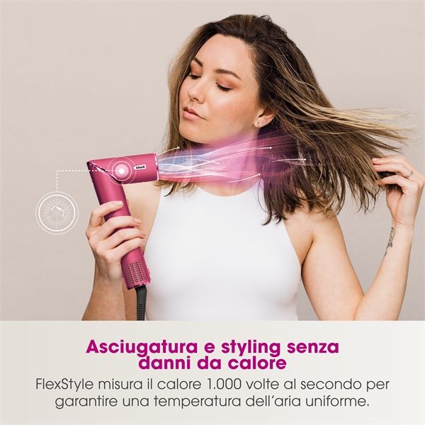 Styler Asciugacapelli Shark Flexstyle Comp Set - Pink Malibu - Shark - SHR.HD440BPEU