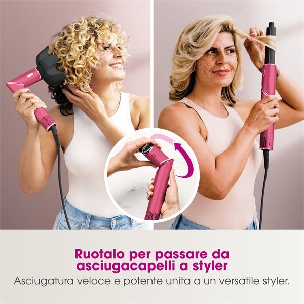 Styler Asciugacapelli Shark Flexstyle Comp Set - Pink Malibu - Shark - SHR.HD440BPEU