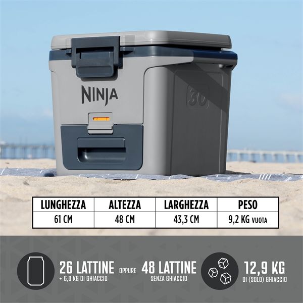 Frigo Portatile Ninja Frostvault 28lt - Grigio - Ninja - NNJ.FB131EUGY