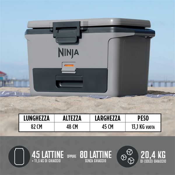 Frigo Portatile Ninja Frostvault 47lt - Grigio - Ninja - NNJ.FB151EUGY