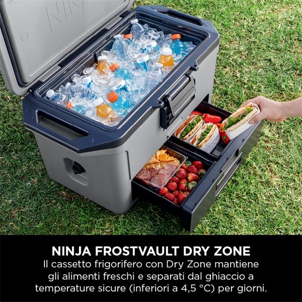 Frigo Portatile Ninja Frostvault 47lt - Grigio - Ninja - NNJ.FB151EUGY