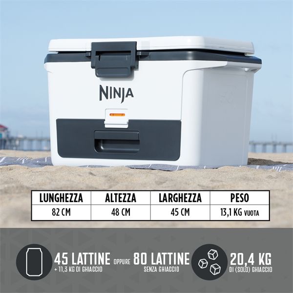 Frigo Portatile Ninja Frostvault 47lt - Bianco - Ninja - NNJ.FB151EUWH