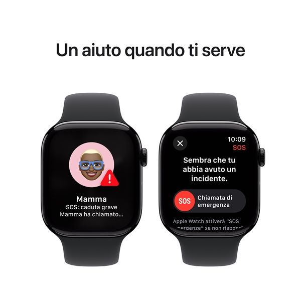 Watch Serie 10 Gps 46mm Alluminio Jet Black - Cinturino Sport Nero M/l - Apple - APP.MWWQ3QL/A