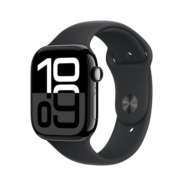 Watch Serie 10 Gps 46mm Alluminio Jet Black - Cinturino Sport Nero M/l - Apple - APP.MWWQ3QL/A