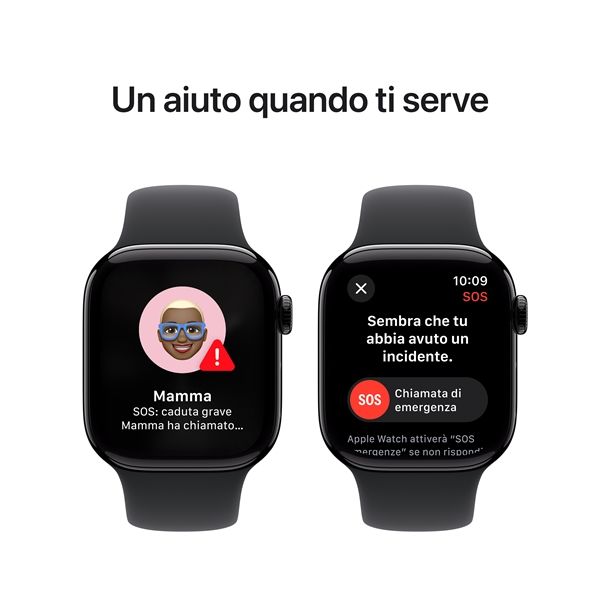 Watch Serie 10 Gps 42mm Alluminio Jet Black - Cinturino Sport Nero S/m - Apple - APP.MWWE3QL/A