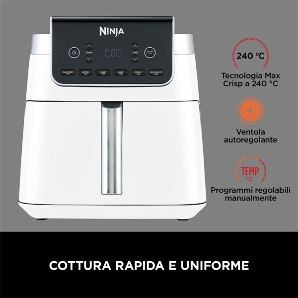 Friggitrice Ad Aria Ninja Max Pro Da 6,2 L - Bianco - Ninja - NNJ.AF180EUWH