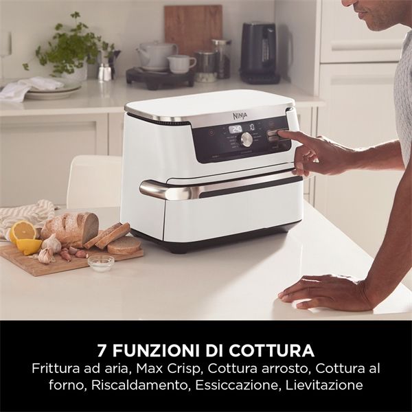 Friggitrice Ad Aria ninja flexdrawer Da 10,4 L - Bianco - Ninja - NNJ.AF500EUWH