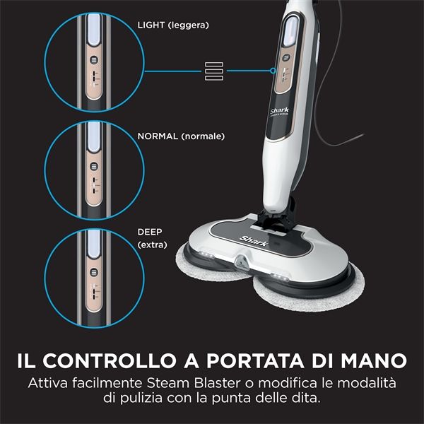 Scopa A Vapore Lavapavimenti Shark Steam Mop Con Steam Blaster - Shark - SHR.S8201EU