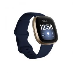 Smartwatch Fitbit Sense Lunar White - Soft Gold