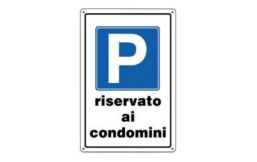 Cartello Segnaletico Parcheggio Riservato